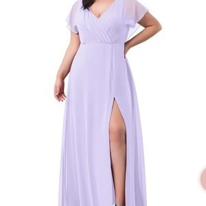 Azazie Rylee Bridesmaid dress in Lilac size CUSTOM ( see measurements)